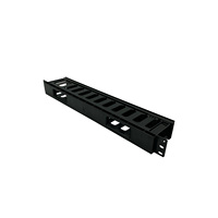 Gabinete de Plástico para Cables 1U/2U, Equipo de Gestión de Cables, Guía de Cables, Organizador de Cables Horizontal
