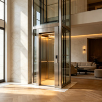 Ascenseur de villa personnalisé à fonctionnement silencieux pour bâtiments de villas privées à plusieurs étages