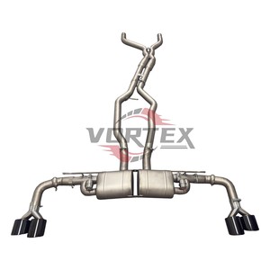 Vortex ท่อไอเสียแบบพ่นทรายไทเทเนียมประสิทธิภาพสูงสำหรับ Porsche 957 Cayenne 3.0T 3.6 4.8 2006-2010 - Product Image 1