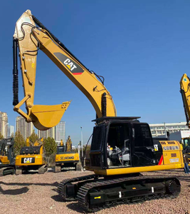 Excavadora de cadenas usada CAT, máquina hidráulica para movimiento de tierras y construcción, para agricultura y trabajos en obra. - Product Image 1