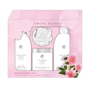 Personal Care Shower Gel And Body Lotion Gift Woman Fragrance Bath Set