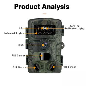 Mini caméra <span class=keywords><strong>de</strong></span> surveillance 1080P FHD étanche avec vision nocturne pour la <span class=keywords><strong>chasse</strong></span> en forêt, caméra thermique 1600 MP pour l'entraînement des chiens - Product Image 4