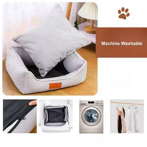 Beliebtes Ganzjahres-Komfort-Rechteck-Haustierbett Abnehmbares Waschbares Haustier-Sofabett Luxuriöse Schlafmatte für Hund und Katze - Product Image 2