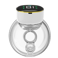 Tire-lait portable électrique intelligent Affichage LED Portable Bébé Mamelon Silence Ventouse Alimentation Lait Demi-boule Bouteilles
