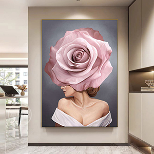 Bán buôn tùy biến động vật sư tử sơn trang trí nội thất sơn mới wallart phòng khách pha lê sứ sơn LED - Product Image 4