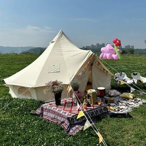 เต็นท์แบบมองโกลทำจากผ้าอ๊อกซ์ฟอร์ดสองชั้นสำหรับการตั้งแคมป์กลางแจ้งและการชุมนุมของครอบครัวสำหรับงานแสดงสินค้า - Product Image 1