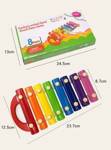 Jouet éducatif pour enfants cadre d'octave en bois instrument de musique tons jouet octave en bois <span class=keywords><strong>xylophone</strong></span> - Product Image 5