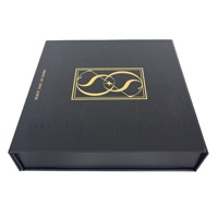 Boîte cosmétique pliable magnétique de luxe personnalisée, imperméable, avec doublure en éponge, boîte cadeau rigide en carton recyclable en forme de livre