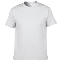 T-shirt Streetwear Homme 100% Coton 240g Uni Brodé Anti-plis Coupe Oversize Manches Courtes Col Rond Logo Personnalisé