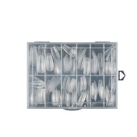 Ongles artificiels ABS ultra-fins, sans lime, prêts à poser, motif papillon pré-dessiné, demi-couverture, sans couture, pour doigts