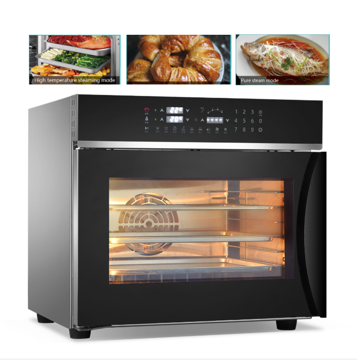 Horno electrico Бытовая крупная кухонная техника Встроенная настенная комбинированная Паровая выпечка Встроенная духовка электрическая 60л 40л 45л 65л