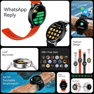 นาฬิกาอัจฉริยะ DF M11 GTR15 ChatGPS หน้าปัดกลม AMOLED รุ่นใหม่ พร้อม AI - Product Image 2