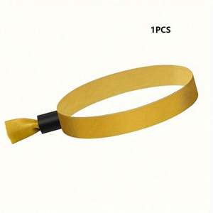 Pulsera de tela de poliéster personalizada de un solo uso con cierre para eventos - Product Image 1