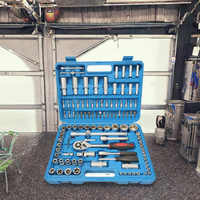 Kit d'outils de réparation automobile professionnel multifonctionnel de haute qualité, 108 pièces, clé à cliquet, douille, acier au carbone, robuste