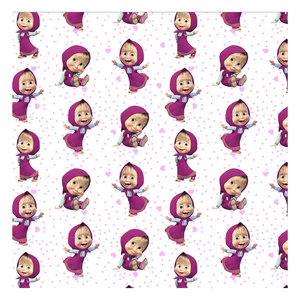 Tela de Algodón 100% con Estampado Digital Personalizado de Dibujos Animados de Niñas y Osos, Popular en Tiendas de Fábrica, para Prendas de Vestir - Product Image 6