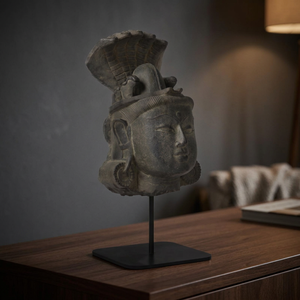 Réplica del Artefacto del Templo Histórico: Shiva Lingam con el Toro Nandi y la Serpiente - Product Image 2