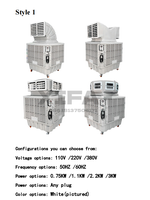 XIFA - Refroidisseur d'air évaporatif portable sur pied, refroidissement automatique de l'eau, qualité ISO13485, sans unité externe