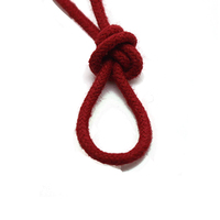 Cordon en macramé décoratif coloré en gros de 5mm de large cordon en coton tressé fait à la main pour bricolage pour sacs