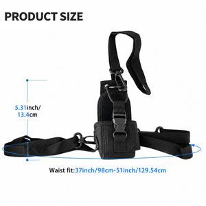 Arnés de Pecho para Walkie Talkie de Nailon, Correa de Hombro, Bolsa Táctica para Radio, Funda Protectora, Bolsa Colgante para Radio Bidireccional - Product Image 5