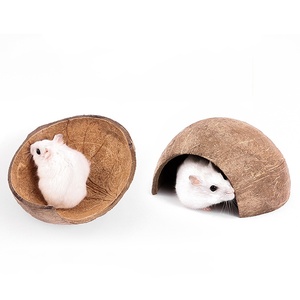 Hamsterkooi Hangende Schommel Ontwijk Huis Kokosnoot <span class=keywords><strong>Hamster</strong></span> Huis - Product Image 6