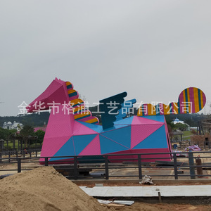 Escultura de Metal Personalizada de Caballo con Refugio, Decoración de Jardín para Exteriores, Estilo Moderno, Acabado Pintado, Independiente - Product Image 5