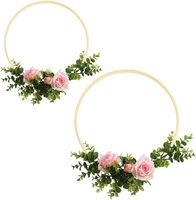 Etsy Hot-selling Wooden Bamboo Hoop Rings for Handmade Garland Good Flexibility Durable Environmental Wooden Hoops
