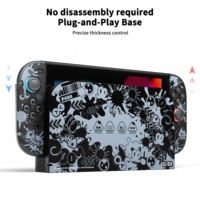 Coque de protection rigide en PC à thème peint BJBT pour Nintendo Switch 2 OLED – Coque arrière de remplacement pour console de jeu