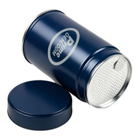 Vente en gros de boîtes rondes en métal de qualité alimentaire pour poudre de matcha, café, thé, contenants hermétiques avec couvercles, boîte à thé