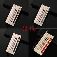 Stylo à bille roulante de luxe coffret cadeau avec boîte Logo personnalisé papeterie de bureau stylo Signature pour homme d'affaires