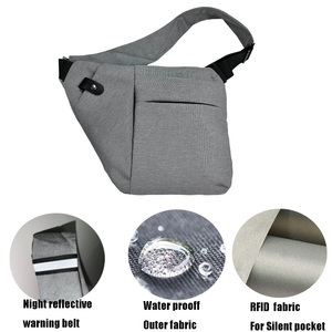 กระเป๋าคาดอกกันขโมยแบบ unisex สำหรับขายส่ง ป้องกัน RFID ป้องกัน EMI กันน้ำ เหมาะสำหรับการเดินทางและกิจกรรมกลางแจ้ง - Product Image 4