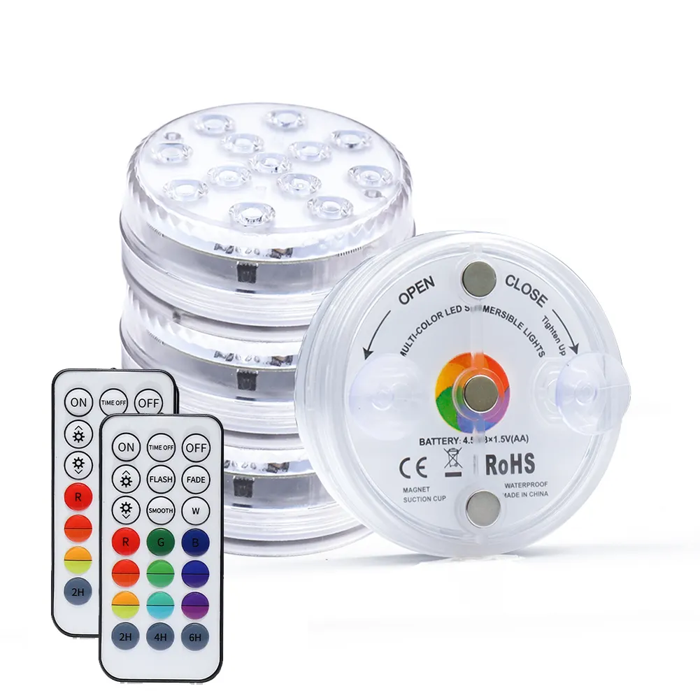 3 присоски IP68 водонепроницаемые 13LED 12 В IP68 аквакультурные огни RGB подводный бассейн светодиодный светильник