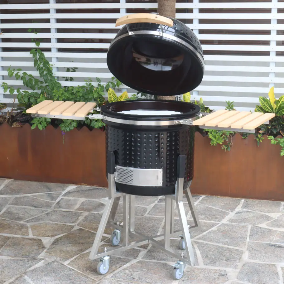 Smoker Outdoor Kitchen Ceramic Bbq Grill Joe Kamado Barbecue