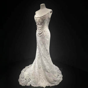 Vestido de Novia Moderno NT08 con Apliques, Manga Larga, Espalda de Perlas y Diseño de Encaje, Elegante Vestido de Novia para - Product Image 5