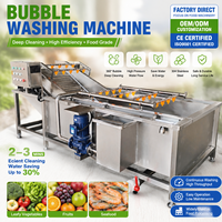 Système de lavage multifonctionnel à bulles d'air pour le nettoyage des légumes (pommes de terre, laitue, épinards) et la transformation des fruits
