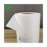 PLA 짠것이 아닌 직물 옥수수 짧은 섬유 물자 생물 분해성 고품질 Spunbond 비 길쌈된 직물