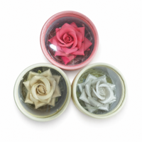 Poudre compacte illuminatrice et blush OEM en forme de rose, lisse, à base de mica, maquillage lumineux, logo personnalisé, cadeaux et vente au détail de produits de beauté