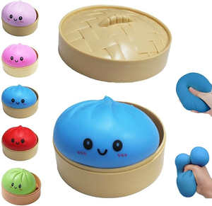 Jouets de bureau en forme de boulette géante scintillante, boulettes colorées, balles anti-stress, jouet sensoriel fidget, jouet squishy en forme de boulette - Product Image 4