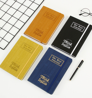2019 pc portable épais avec stylet à boucle, classeur d'écriture classique, BIGWIN A5, couverture rigide à large règle, de poche, 96 feuilles