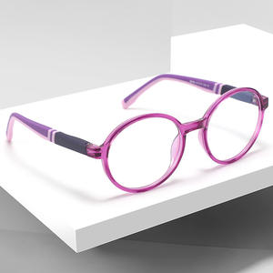 Monturas de gafas para niños Tr90, montura completa redonda, protección contra la luz azul para mujeres 85004 - Product Image 1