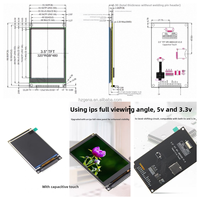 Pantalla Táctil Capacitiva BOE de 3.5 Pulgadas, Interfaz SPI, Resolución 320x480, Brillo 300cd/IC ILI9488