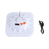 Lampe de camping solaire portable avec télécommande, rechargeable par USB, pour extérieur, urgence, tente, lampe suspendue avec batterie externe