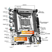 JGINYUE X99M GAMING D3 ARGB Motherboard M-ATX DDR3 PC Gaming Mendukung CPU Xeon E5 2678V3/E5 2696V3/E5 2649V3/E5 2666V3