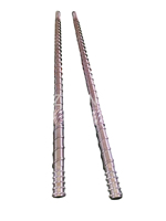 Barril bimetálico de un solo tornillo de extrusión de PE 50-28 para máquina de plástico de soplado de película personalizada