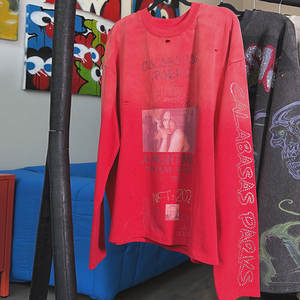 Huili Thick Cotton Overs ized Boxy Cropped T-<span class=keywords><strong>Shirts</strong></span> Individuell bedruckte Männer Acid Washed Distressed Vintage Graphic Langarm T-Shirt - Product Image 2