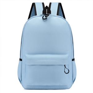 Fashion style Solid color school backpack Solid color youth casual day bag - Product Image 4
