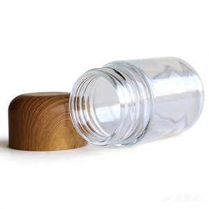 Frasco de vidrio CR a prueba de niños para pastillas y tabletas con tapa de doble rosca resistente, 1oz 3.5g 20dram 90ml - Product Image 3