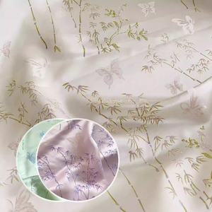 Tela Jacquard de seda orgánica tejida de país oriental mariposa de bambú moda de alta calidad para <span class=keywords><strong>mujer</strong></span> vestido bufandas de tela ropa de dormir - Product Image 1
