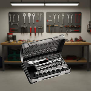 Juego de llaves de vaso de 1/2 pulgada, kit de herramientas mecánicas de 605 piezas con trinquete y extensiones para reparación automotriz - Product Image 3