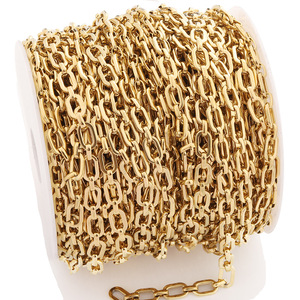 Stainless Steel Square <b>Frame</b> Chain <b>Gold</b> Plated O Shaped Chain Craft Supplies DIY Jewelry Making Materials - Product Image 5