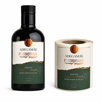 Étiquettes personnalisées pour huile d'olive extra vierge, autocollantes, imperméables, imprimées, pour bouteilles, emballages alimentaires biologiques, pour marques